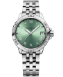 Raymond Weil Tango Classic Ladies Quartz Green Dial Steel Date 5960-ST-00520 For Discount