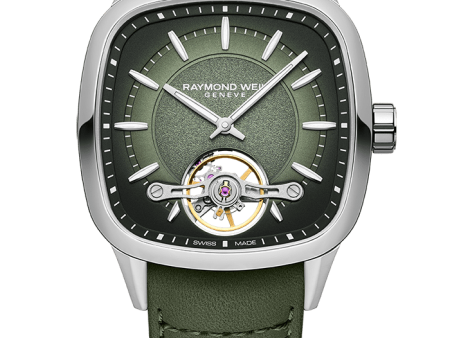 Raymond Weil Freelancer Calibre RW1212 Men’s Automatic Green Leather Strap 2790-STC-52051 For Cheap