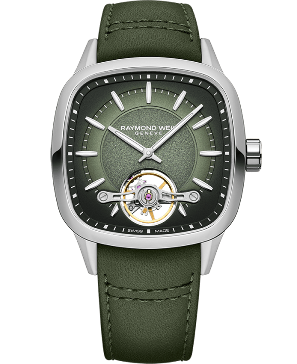 Raymond Weil Freelancer Calibre RW1212 Men’s Automatic Green Leather Strap 2790-STC-52051 For Cheap