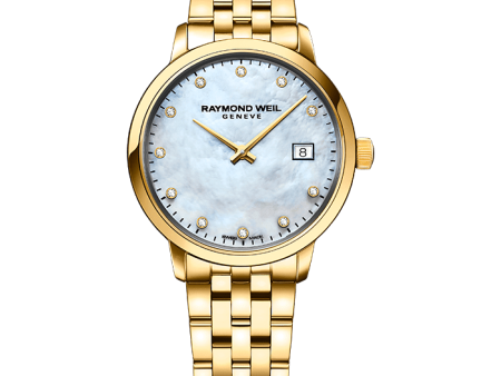 Raymond Weil Toccata Classic Ladies Gold Diamond Steel 5985-P-97081 Online Sale