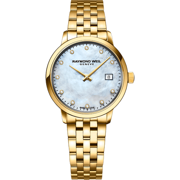 Raymond Weil Toccata Classic Ladies Gold Diamond Steel 5985-P-97081 Online Sale