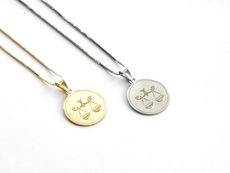 Libra - Personalised Zodiac Necklace Ref :LibraS  LibraY For Discount