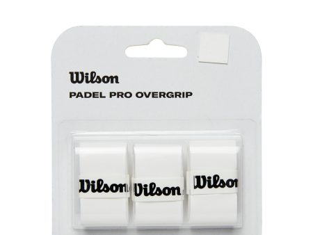 WILSON PRO OVERGRIP PADEL 3PK WH Discount