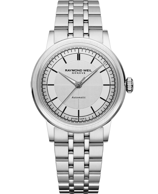 Raymond Weil Millesime Men s Automatic Silver Dial Bracelet 2125-ST-65001 For Sale