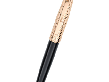 Versace Roller pen - Rose gold plated & black resin Supply