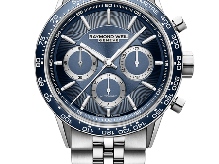 Raymond Weil Freelancer Men s Automatic Chronograph Blue Dial 7741-ST3-50022 For Discount