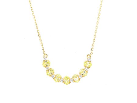 Ovale Verde Mezzaluna Necklace RNOHG-YG Online now