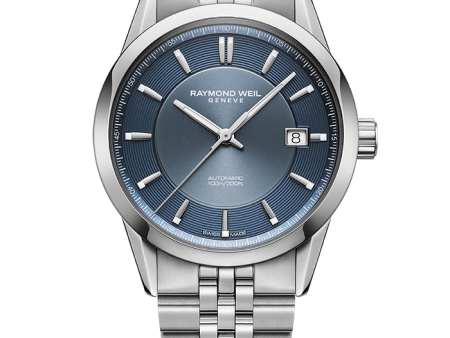 Raymond Weil Freelancer Men s Automatic Blue Dial Stainless Steel Bracelet 2771-ST-50051 Hot on Sale