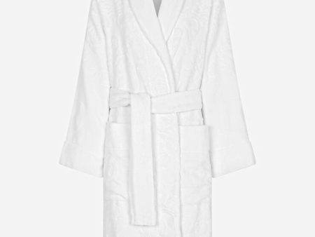 DGH Bath Robe in Terry Cotton Jacquard Ref :TCF009TCAGMU0011 Supply