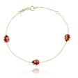 18kt Red Ladybug Bracelet - 764551 Supply