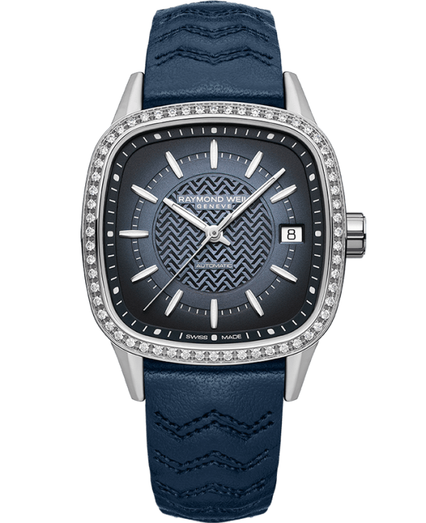 Raymond Weil Freelancer Ladies Automatic Blue Dial Leather 2490-SCS-50051 Online