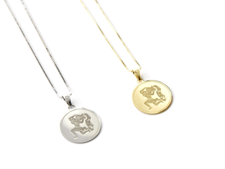 Aquarius - Personalised Zodiac Necklace Ref :AquariusS   AquariusY Online Sale