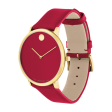 MOVADO - MODERN 47 - RED MUSEUM WITH FLAT DOT For Sale