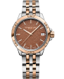 Raymond Weil Tango Men s Quartz Terracotta Frosted Dial Two-Tone Bracelet 5960-SP5-70061 Online