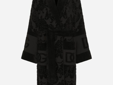 DGH Bath Robe in Terry Cotton Jacquard Ref :TCF009TCAGMU0008 Online now