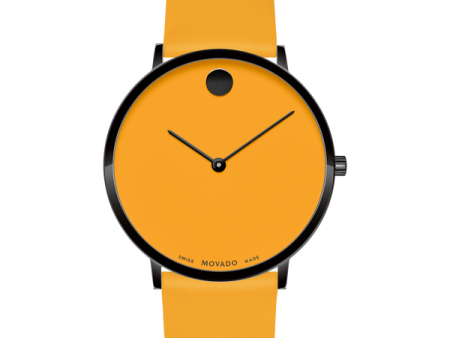 MOVADO - MODERN 47 - YELLOW MUSEUM WITH FLAT DOT on Sale