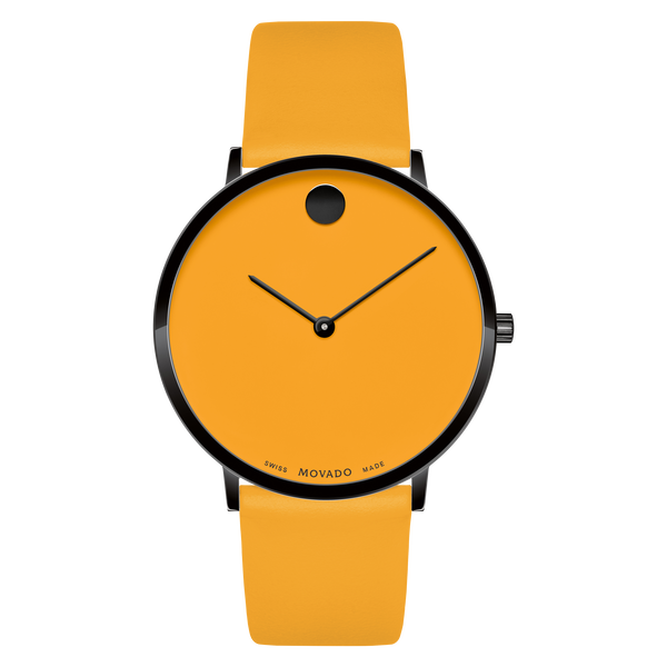 MOVADO - MODERN 47 - YELLOW MUSEUM WITH FLAT DOT on Sale