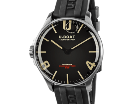 U-BOAT DARKMOON 44MM BLACK SS CODE 8463 B on Sale