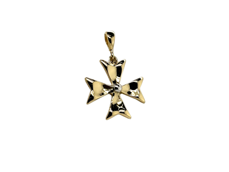 18Kt Gold Maltese Cross Pendant Ref :WP204042-YW Online now