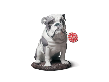 Bulldog with Lollipop Dog Figurine REF: 1009234 Sale