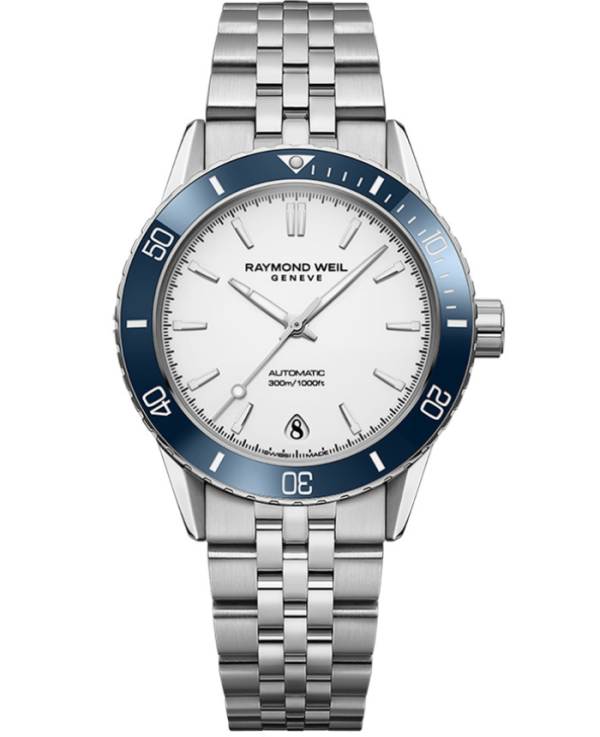 Raymond Weil Freelancer Men s Automatic White Dial Bracelet 2755-ST3-30001 Online