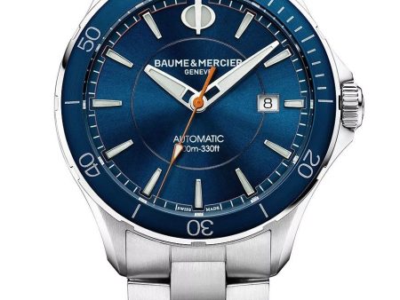 Baume & Mercier Clifton Club Automatic Steel Blue Dial Date Mens Watch M0A10378 Online