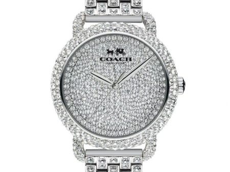 Coach Ladies  COACH Delancey Crystal Pave Stainless Steel Watch 14502364 Fashion