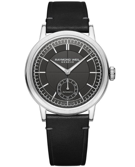 Raymond Weil Millesime Men s Automatic Small Seconds Black Leather 2930-STC-60001 Online now