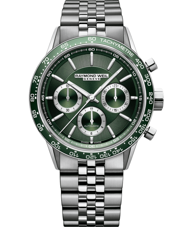 Raymond Weil Freelancer Men s Automatic Chronograph Green Dial 7741-ST7-52022 Discount