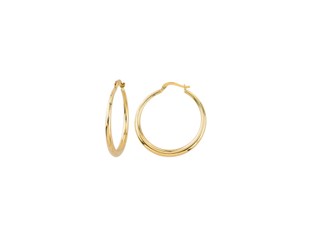 18Kt Large Sized Hoop Earrings Ref :XNSE8763 Supply