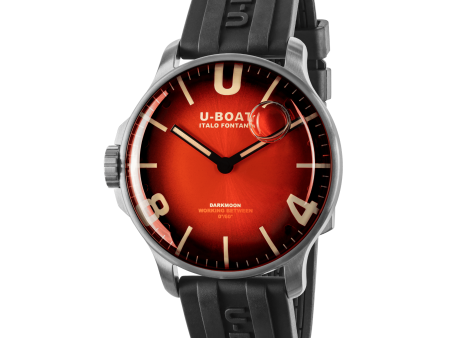 U-BOAT DARKMOON 44MM RED SS SOLEIL 8701 B Sale