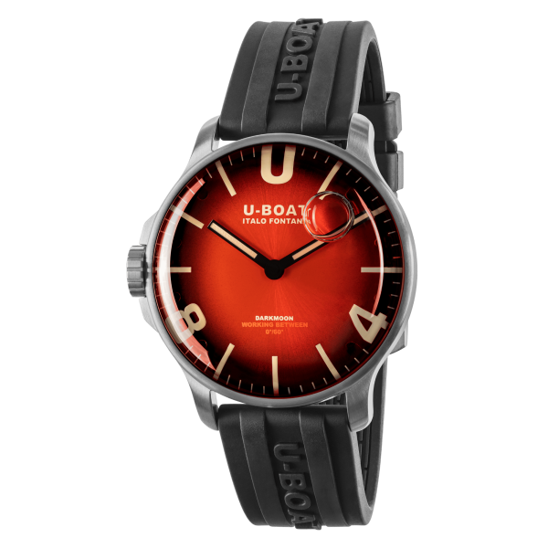 U-BOAT DARKMOON 44MM RED SS SOLEIL 8701 B Sale