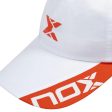 NOX WHITE CAP WITH RED LOGO GOBLAROJ Online