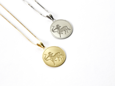 Sagittarius - Personalised Zodiac Necklace Ref :SagittariusS  SagittariusY Fashion